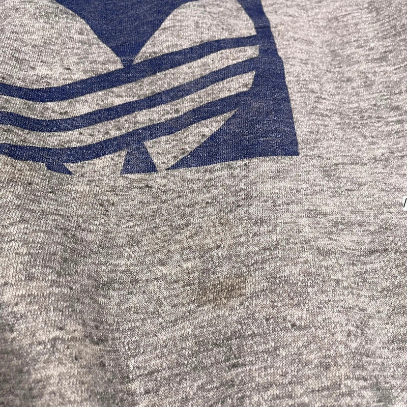 Vintage 80s Grey Adidas Graphic Sweatshirt - Large