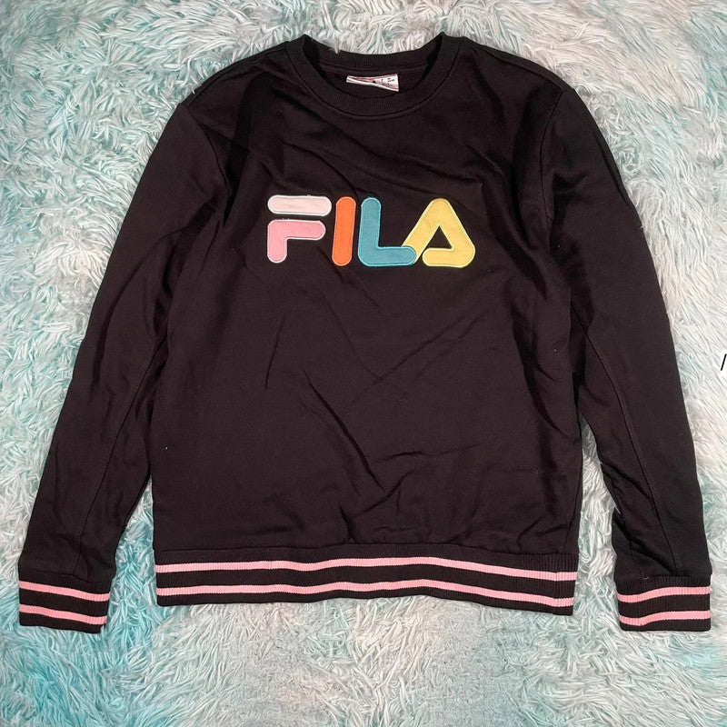 Black Fila Sweatshirt - Large