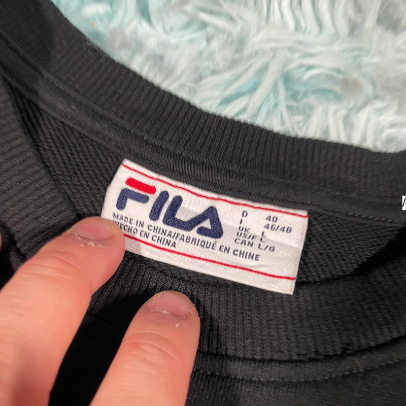 Black Fila Sweatshirt - Large