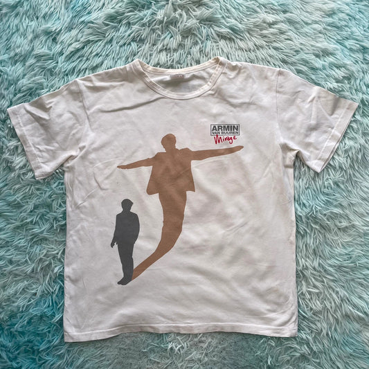 Vintage 90s White Armin Van Buuren Mirage T Shirt - Small