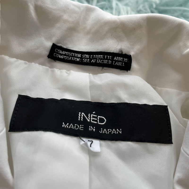 White Inéd Japan Blazer Jacket - Size 8