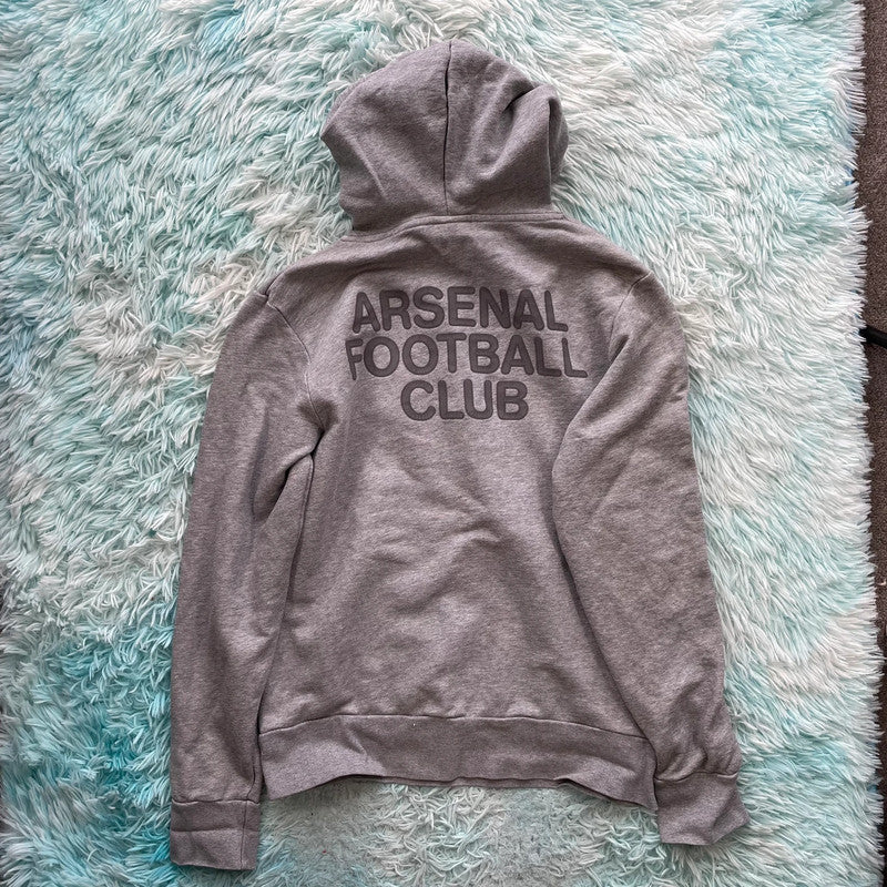 Vintage 00s Grey Arsenal Hoodie Nike - Medium