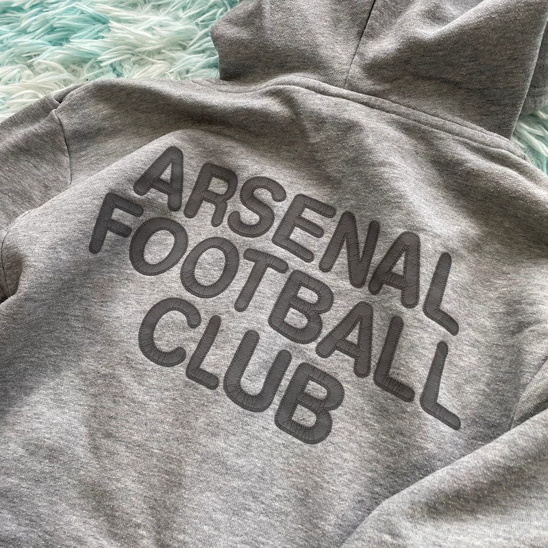 Vintage 00s Grey Arsenal Hoodie Nike - Medium