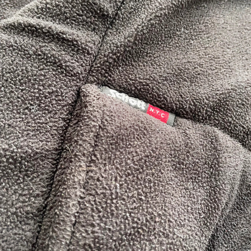 Vintage Black Schott NYC Sherpa Fleece - XL