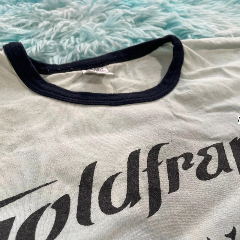 Vintage 00s Goldfrapp T Shirt Ringer Baby tee - Medium