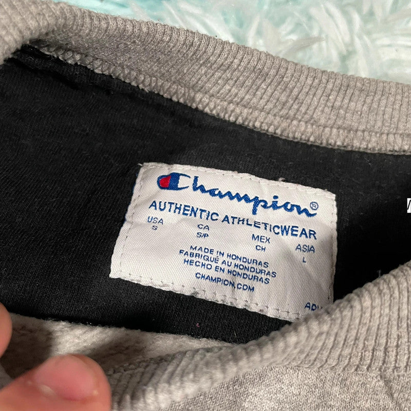 Vintage Grey Champion Sweatshirt - Small