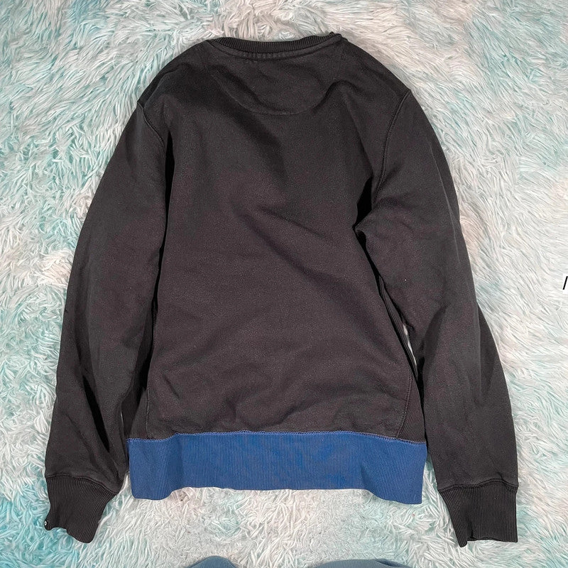 Black & Blue Nike Sweatshirt Plain - Medium