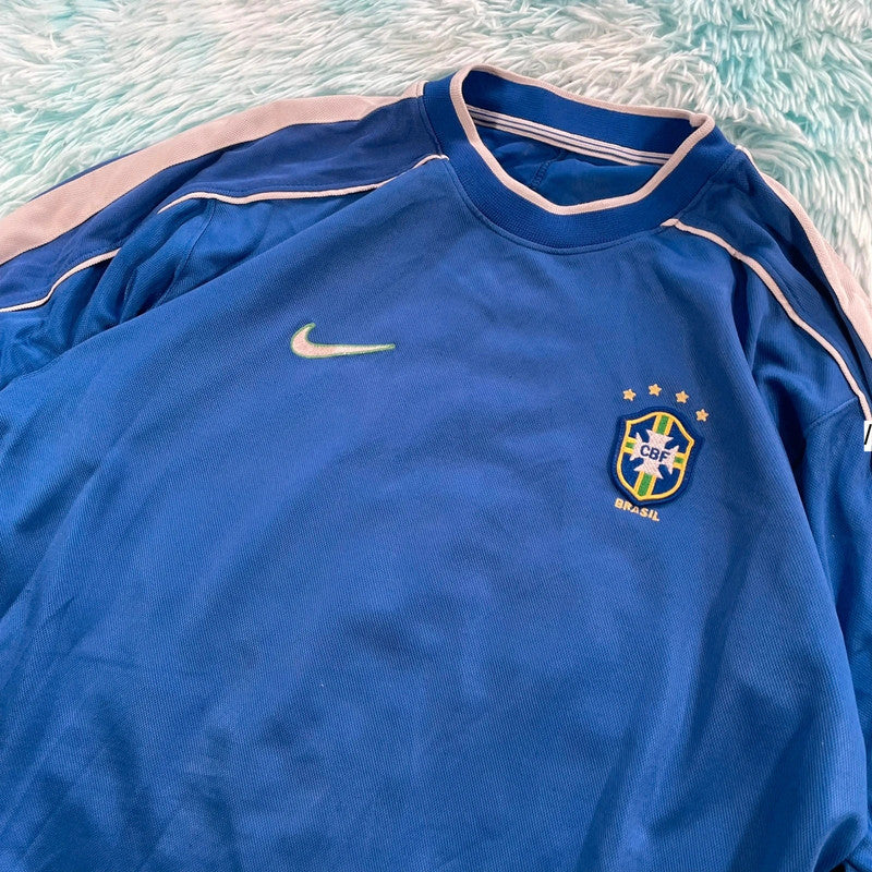 Vintage 1998-2000 Brazil Shirt Away Kit Nike - Large
