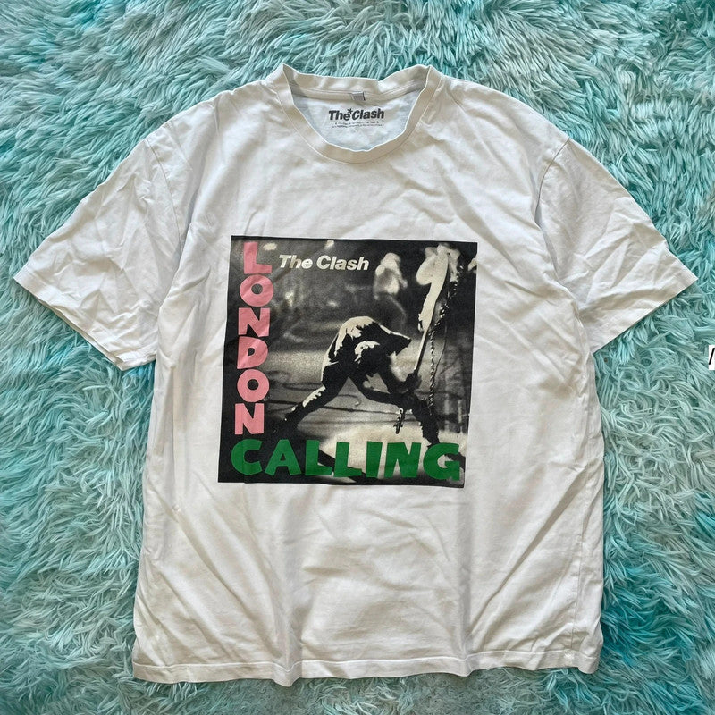 White The Clash London Calling T Shirt - Large
