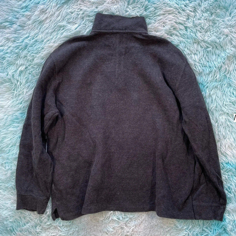 Grey Polo Ralph Lauren 1/4 Zip Sweatshirt - XXL