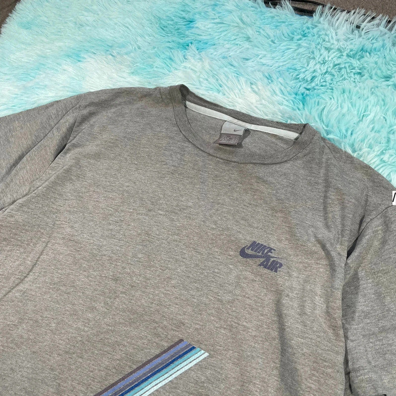 Vintage 00s Grey Nike Air T Shirt - Large