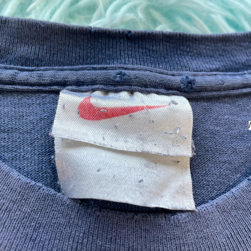 Vintage 90s Navy Nike Baseball T Shirt - XL