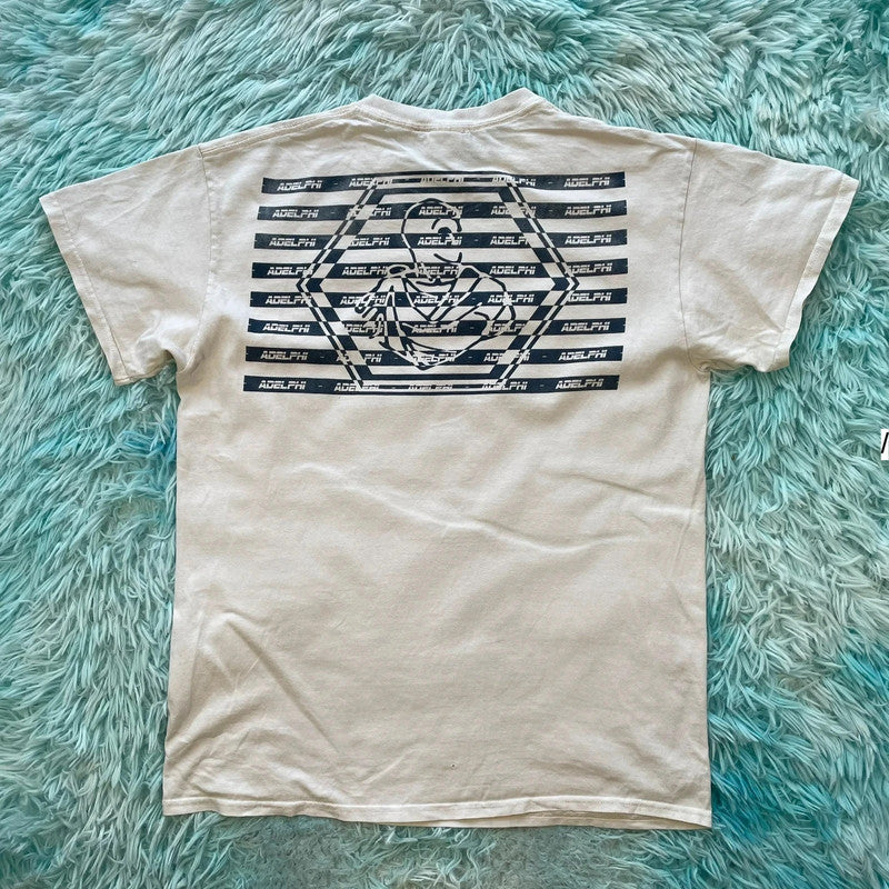 Vintage White Adelphi Graphic T Shirt - Medium