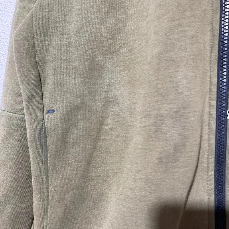 Khaki Green Nike Tech Fleece Hoodie - Medium