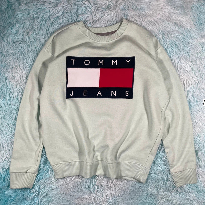 Mint Green Tommy Jeans Sweatshirt - Small