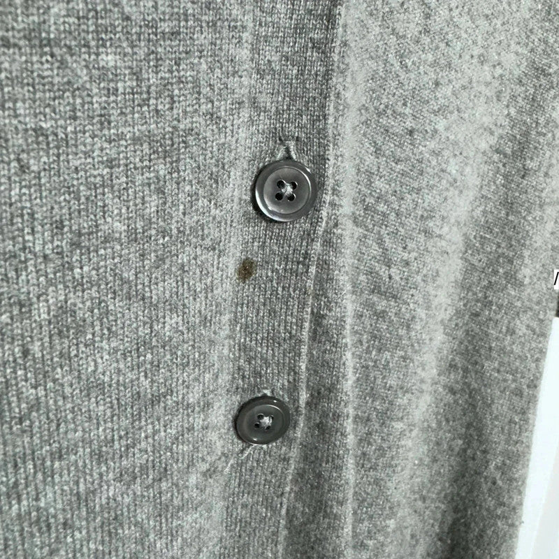 Grey Ralph Lauren Cashmere Cardigan - Medium