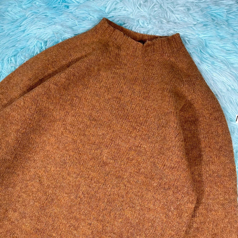 Brown Albam Wool Knitted Jumper - XS