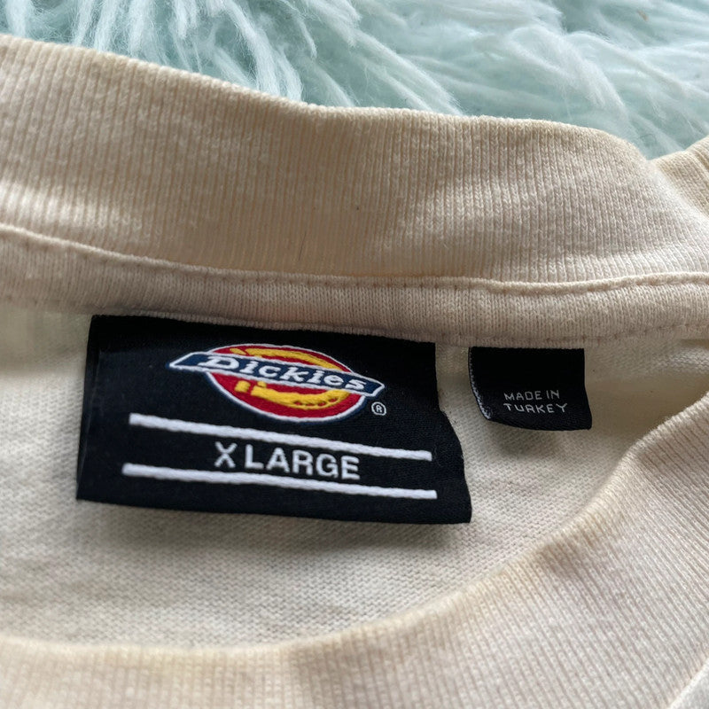 White Dickies Graphic T Shirt - XL
