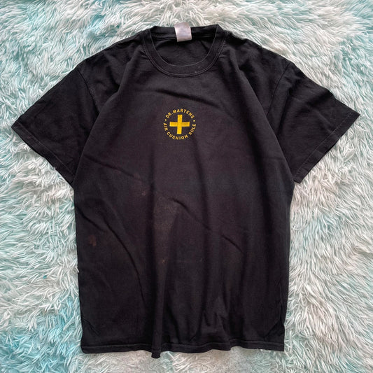 Vintage 00s Black Dr Martens T Shirt - Large