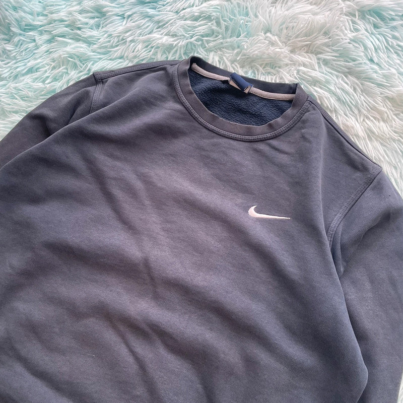 Navy Nike Sweatshirt Plain - Large