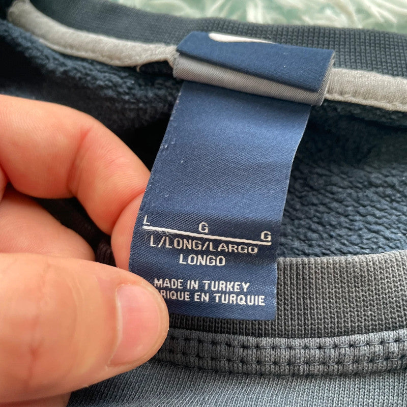 Navy Nike Sweatshirt Plain - Large