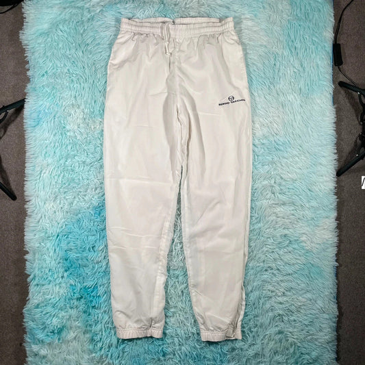 Vintage 90s White Sergio Tacchini Tracksuit Bottoms - Medium