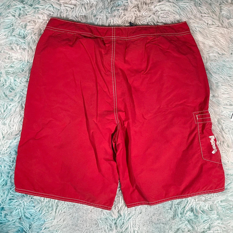 Red Polo Ralph Lauren Swim Shorts - 32W M