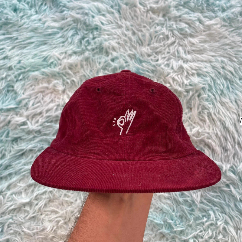 Red Corduroy Only Cap