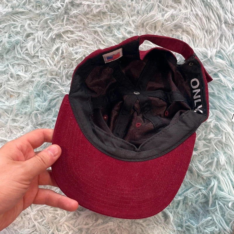 Red Corduroy Only Cap