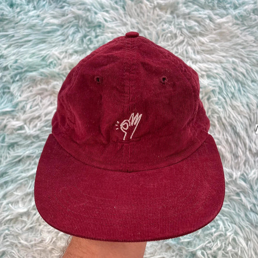 Red Corduroy Only Cap