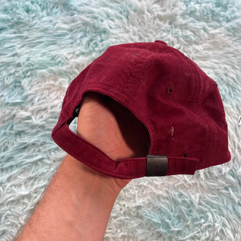 Red Corduroy Only Cap