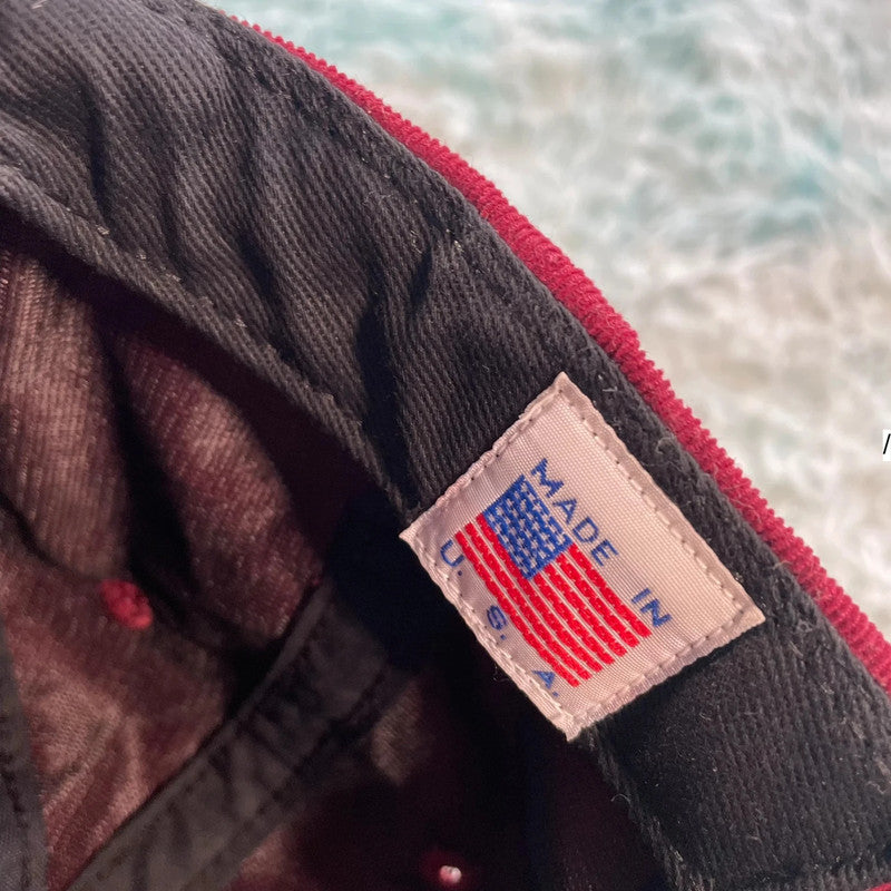Red Corduroy Only Cap