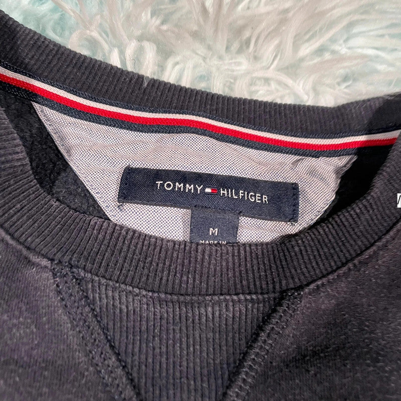 Navy Tommy Hilfiger Sweatshirt - Medium