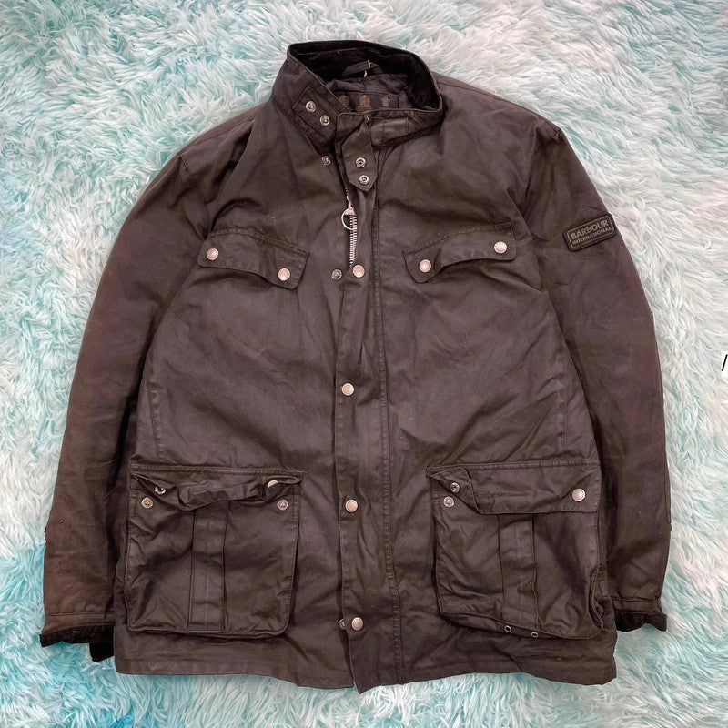 Black Barbour Motorcycle Biker Jacket - XL