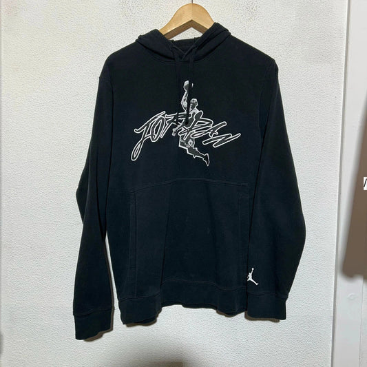 Black Jordan Hoodie Graphic - Medium