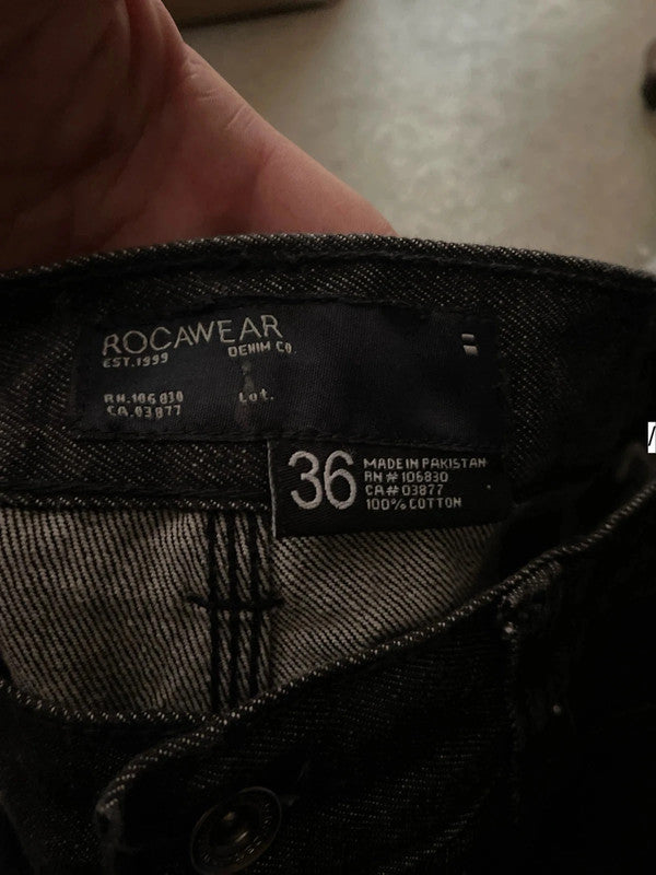 Vintage Black Rocawear Baggy Jeans - 36W 32L