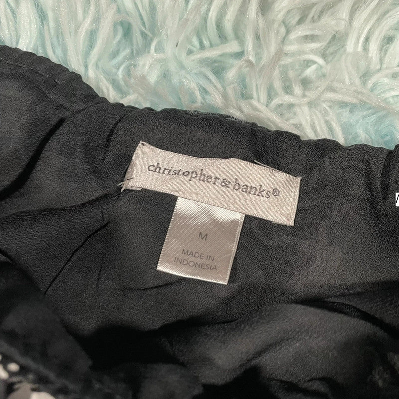 Vintage Y2K black Patterned Skirt - Medium
