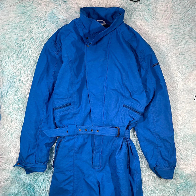 Vintage 90s Blue Adidas Full Ski Suit - Medium