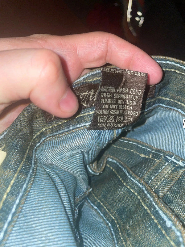 Vintage Grey Baggy Jean Shorts Jorts - 42W
