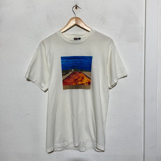 Vintage 1998 White Red Hot Chilli Peppers Californication T Shirt Giant - Large