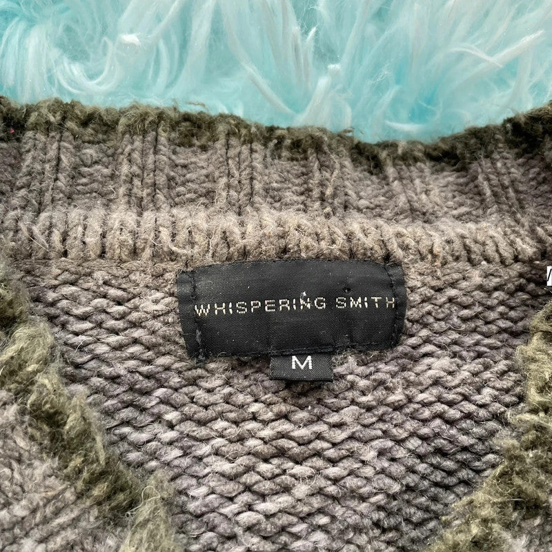 Vintage 90s Grey Chunky Knitted Jumper - Medium