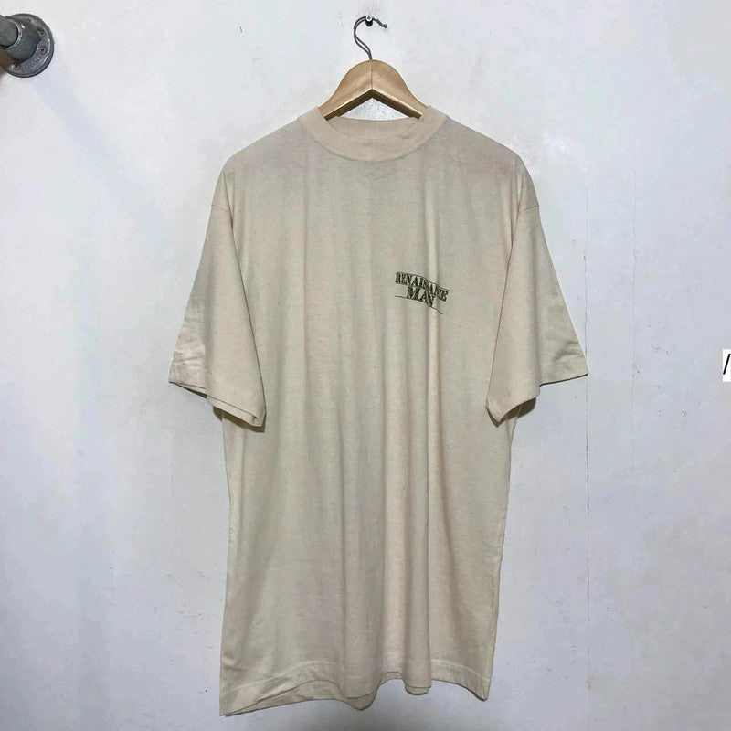 Deadstock 90s 1994 Vintage Cream Renaissance Man Movie Promo T Shirt Danny DeVito on a Euro tag