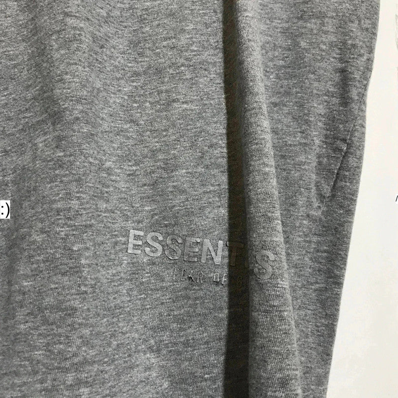 Grey Essentials Fear of God Graphic T Shirt - Large