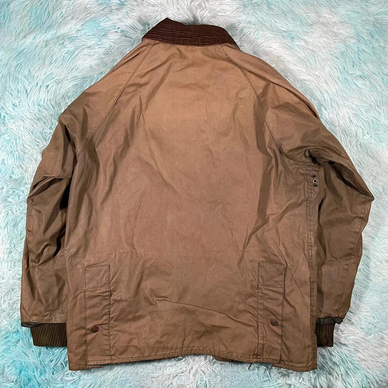 Vintage Brown Barbour Bedale Wax Jacket - Medium