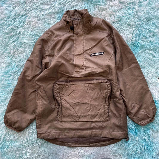 Vintage Khaki Reebok Windbreaker Jacket - Womens Small