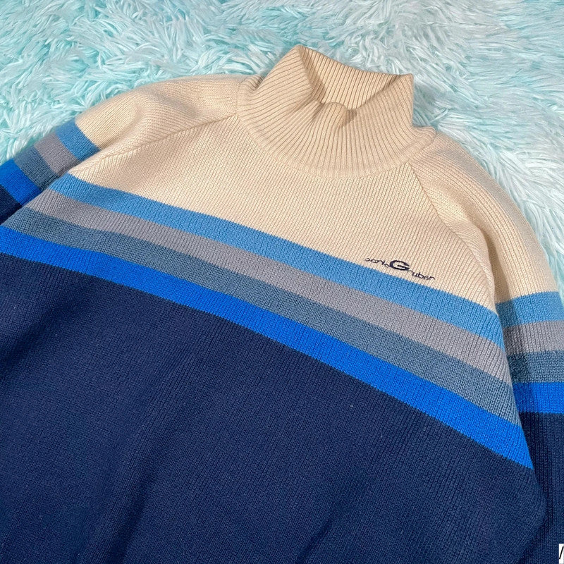 Vintage 70s Carlo Gruber Knitted Jumper - Small