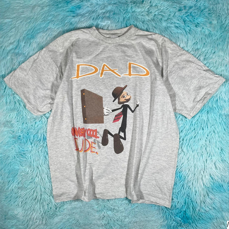 Vintage 90s Grey Dad One Very Cool Dude Graphic T Shirt - XL