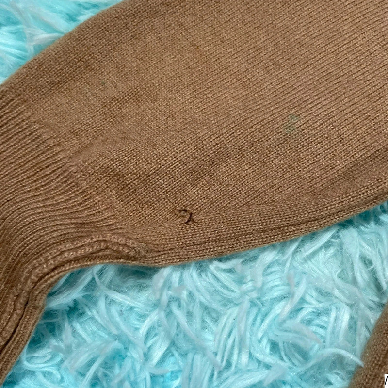 Vintage Brown Hackett Wool Knitted Jumper - Medium