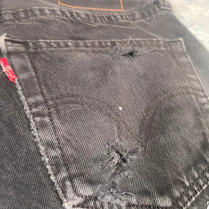 Vintage 90s Black Levi’s 501 Jeans Straight Leg - 33W 32L