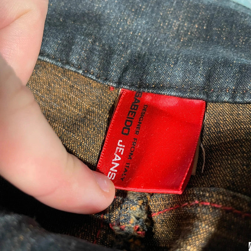 Vintage Y2K Sabeido Patterned Jeans - Medium